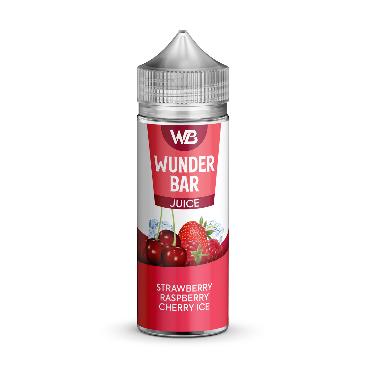 Wunderbar Juice 100ml Strawberry Raspberry Cherry Ice