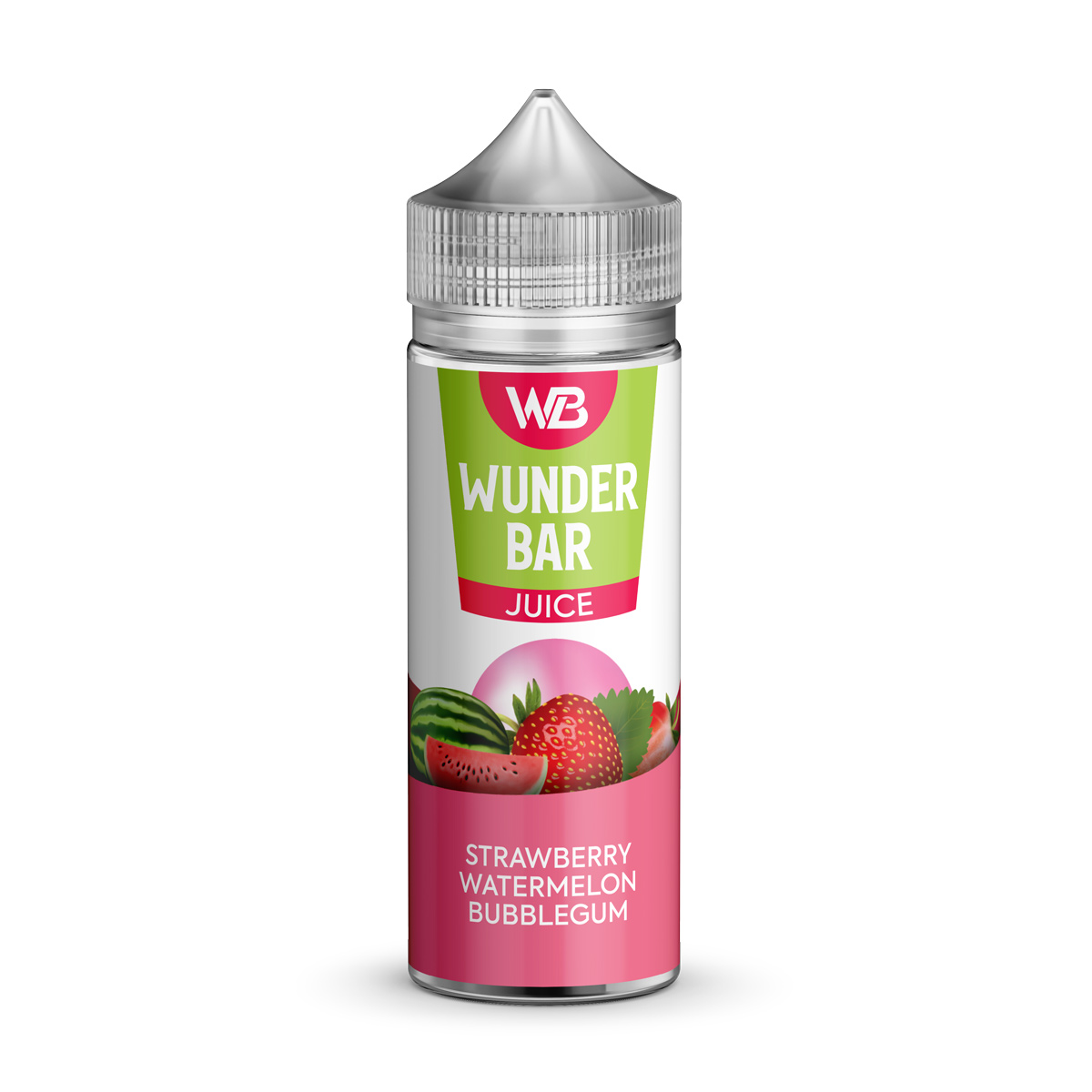Wunderbar Juice 100ml Strawberry Watermelon Bubblegum