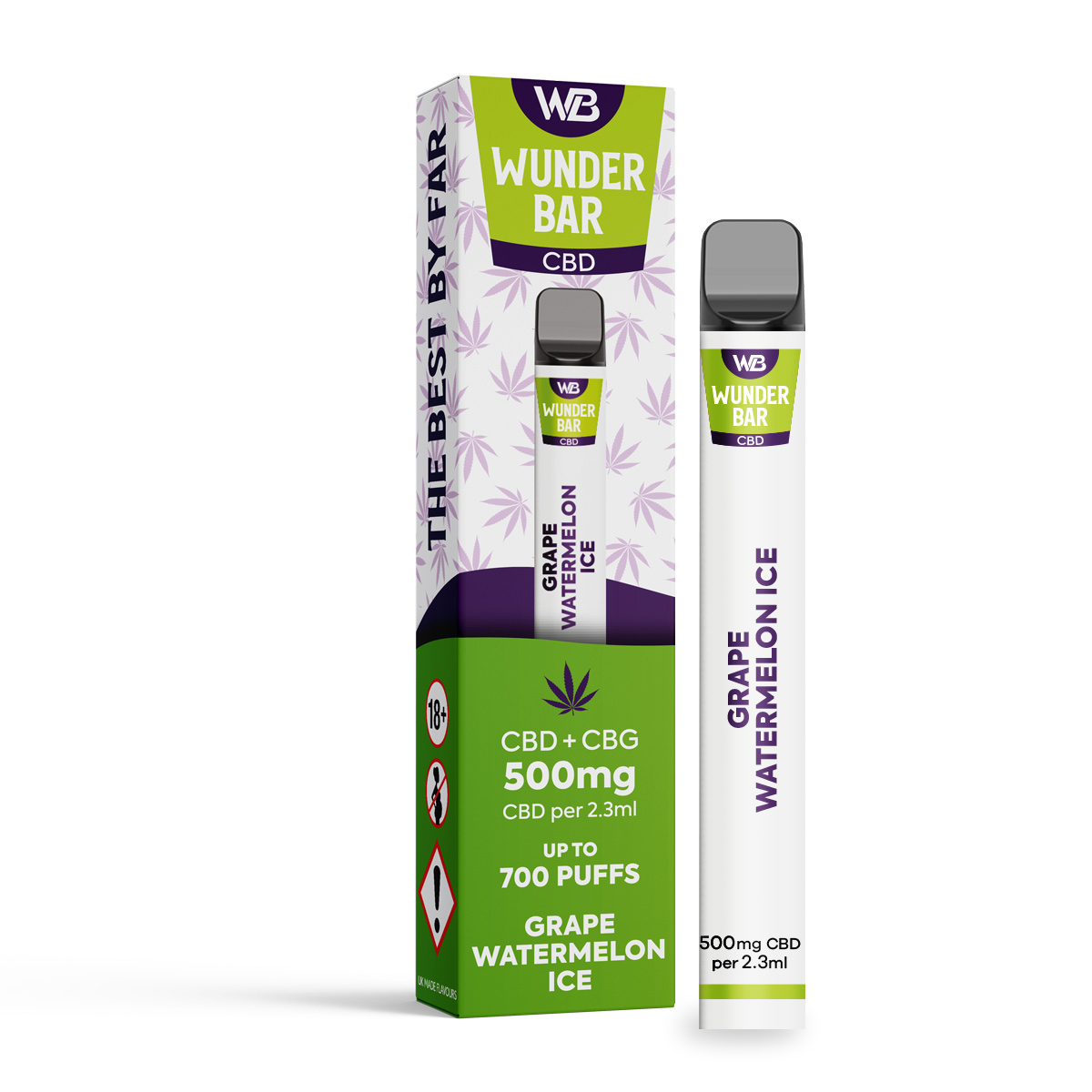 Wunderbar CBD 500mg Grape Watermelon Ice