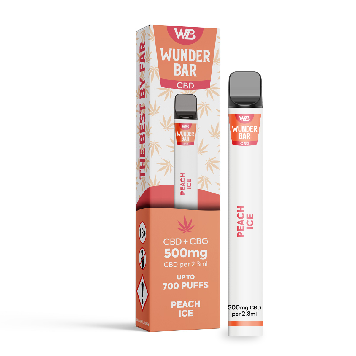 Wunderbar CBD 500mg Peach Ice